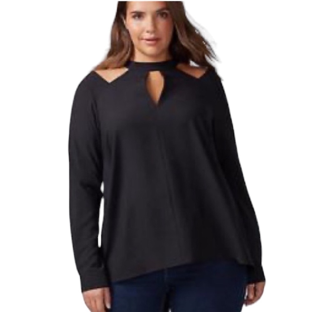 NWOT- Lane Bryant Cutout Choker Top